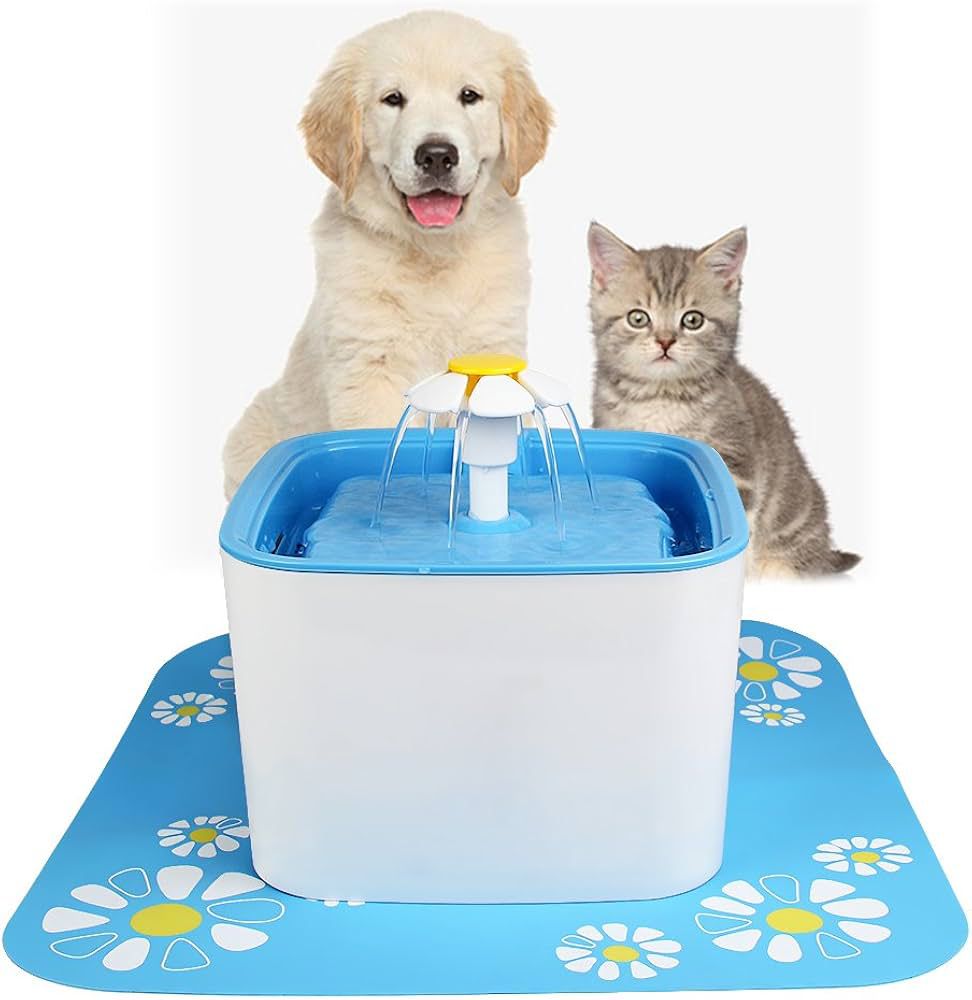 Automatic Pet Water Fountain Silent Drinking Electric Water Dispenser Feeder Bowl for Cats Dogs Multiple Pets