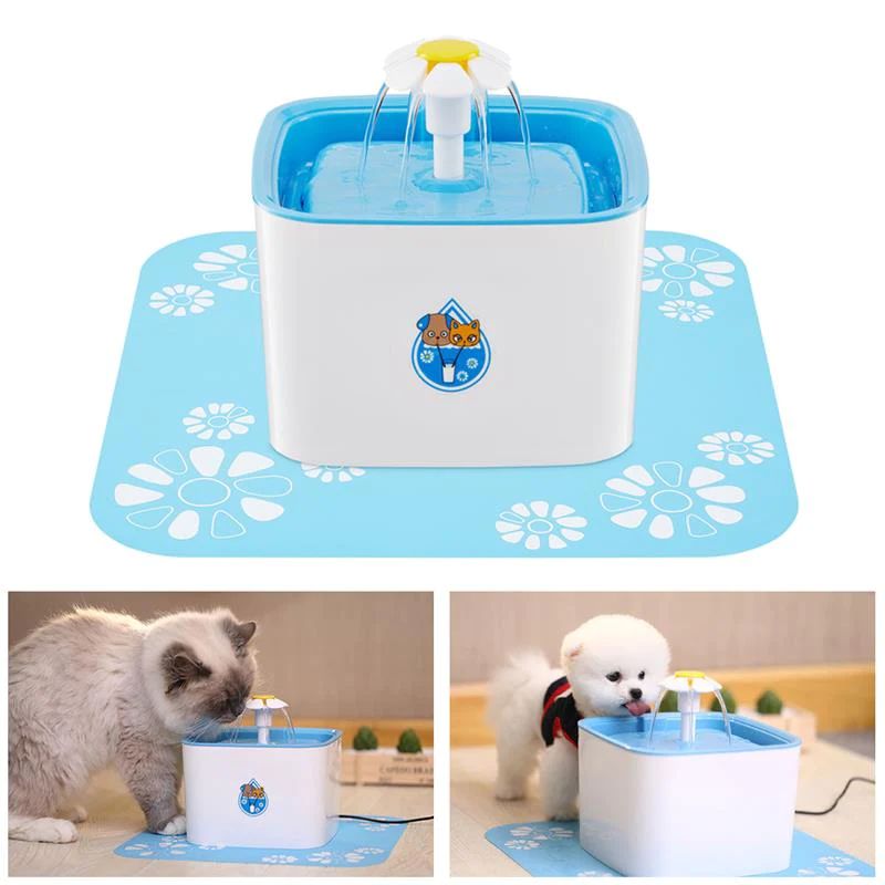 Automatic Pet Water Fountain Silent Drinking Electric Water Dispenser Feeder Bowl for Cats Dogs Multiple Pets