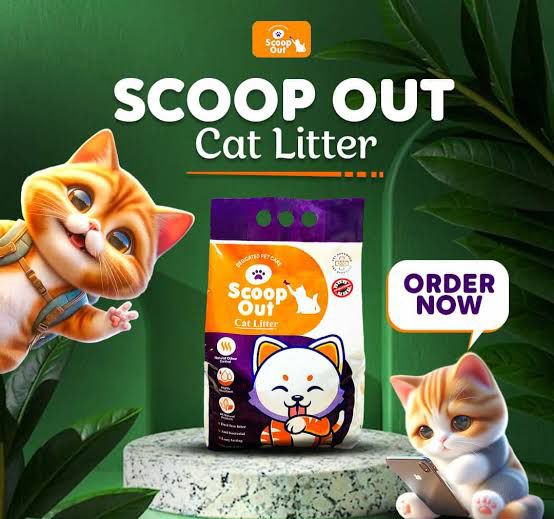Scoop Out Clumping Cat Litter - 16 kg Litre - 5kg Lavender Fragrance