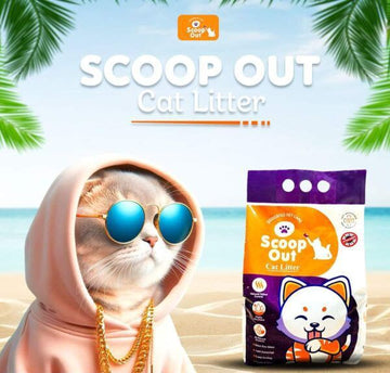 Scoop Out Clumping Cat Litter - 16 kg Litre - 5kg Lavender Fragrance
