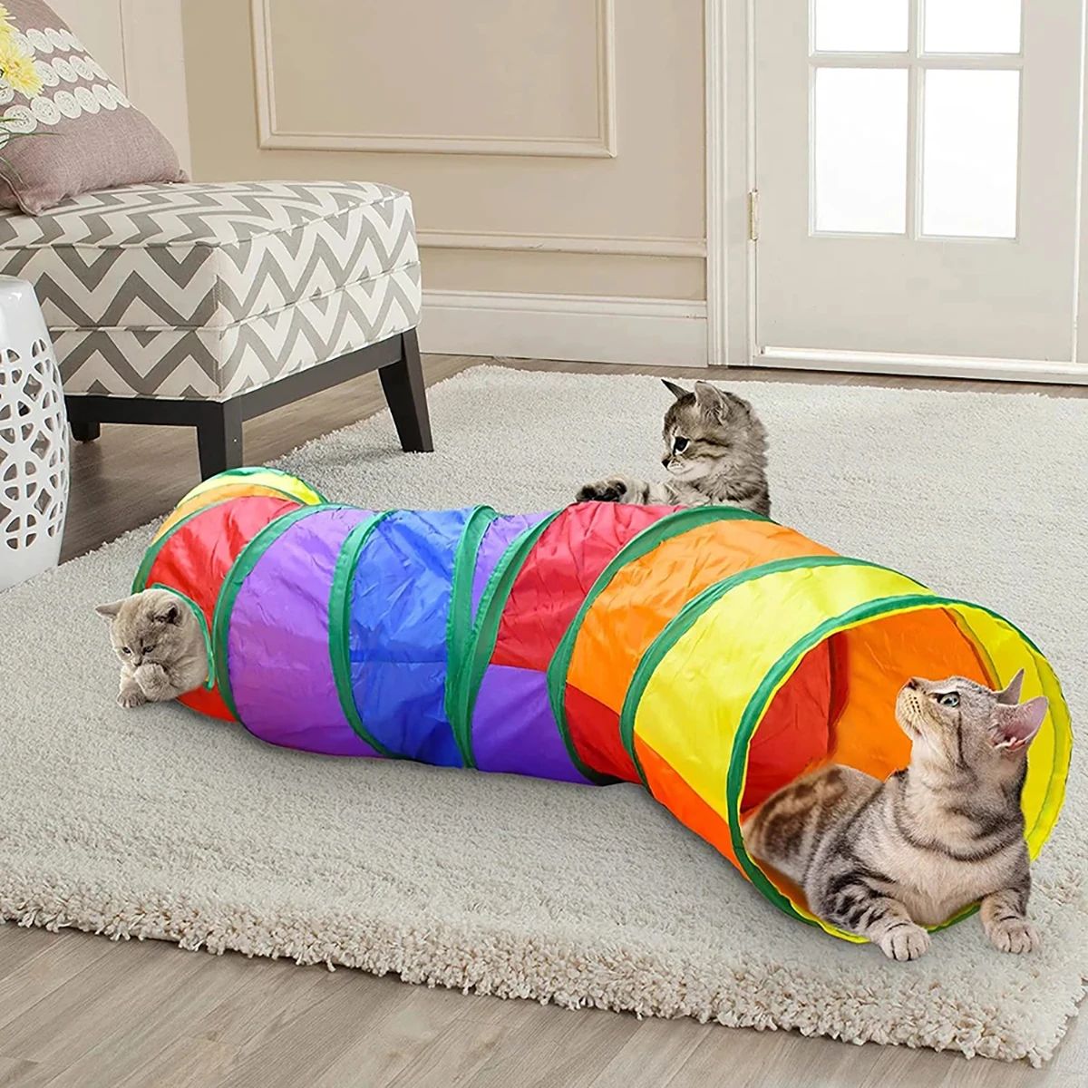 Cat Long Tunnel Toy with Ball for All Ages